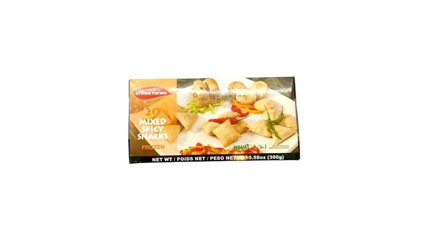 Crown Farms Mixed Spicy Snacks 20 Pieces 300g