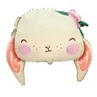 Large Foil 26-inch - Rabbit with Pink Flower 1 Unit