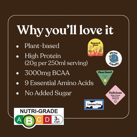 Oatside Protein Oat Milk Chocolate 250ml
