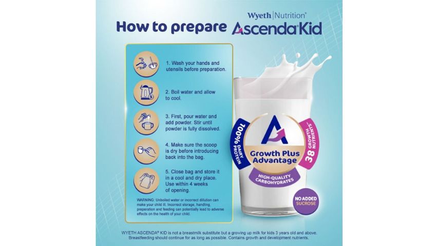 Ascenda Kid Powdered Milk Drink Box 400g