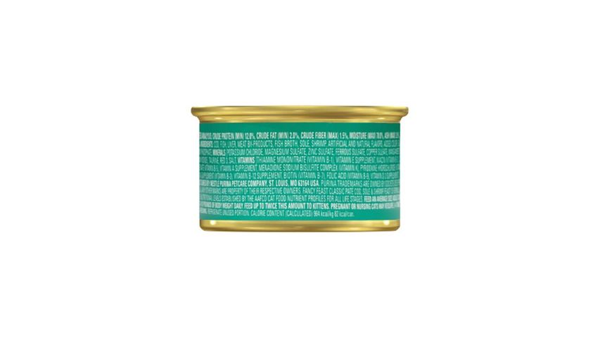 Fancy Feast Cod, Sole & Shrimp Classic Pate 85g
