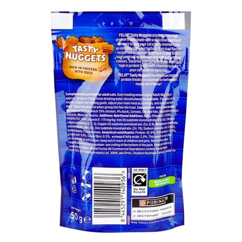 Felix Goody Bag Tasty Nuggets Rich in Chicken with Duck 50g
