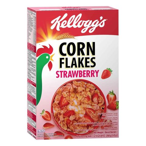 Kellogg's Strawberry Corn Flakes Cereal, 250g