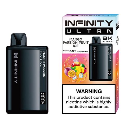 Infinity Disposable 8000 Puffs Mango Passion Fruit Ice (55mg) 1 Unit