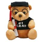Graduation Bear with Glasses Soft Toy (L) 1 Piece