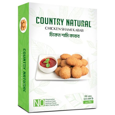 Country Natural Chicken Shami Kabab (10 Pieces) 200g