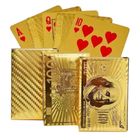 Gold Foil Dollar High Quality Plastic Fiber Playing Cards (52 Cards) 1 Packet