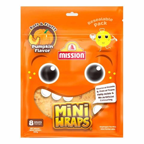 Mission Mini Wraps Pumpkin 300g