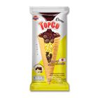 TOPCO WAFER CONE FILLED WITH CHOCOLATE CUSTARD CREAM CEREAL AND BISCUIT 12Gx1Pcs