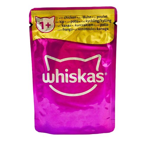 Whiskas Chicken Pouch in Jelly (1+ Years) Cat Food 85g