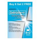 Watsons Cetirizine Capsule 10mg (Buy 8 Get 2 Free) 10 Pieces