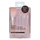 Bionic Hair Makeup Brush with Storage Bag Pink 5 Pieces
