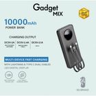 Gadget Mix Diginut PX-10 Power Bank with Cables Black 1 Unit