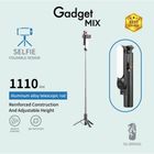 Gadget Mix Diginut DT-08 Selfie Stick with Fill Light Black 1 Unit
