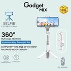 Gadget Mix Diginut DT-07 Mini Tripod Aluminum Alloy Selfie Stick White 1 Unit