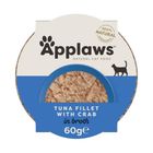 APPLAWS | POT TUNA FILLET WITH CRAB IN BROTH (CATS) 60g (MPM07003CEA)