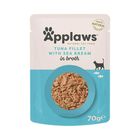 APPLAWS | POUCH TUNA FILLET WITH SEA BREAM IN BROTH (CATS) 70g (MPM08004MLA)