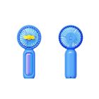 Miniso Colorful Handheld Fan Blue 1 Piece