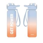 Miniso Gradient Plastic Bottle with One-touch Flip Top Lid Orange & Blue (1000ml) 1 Piece