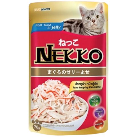 Nekko Cat Food Tuna Topping Kanikama 70g