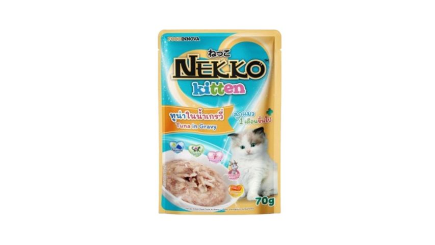 Nekko Kitten Tuna In Gravy Cat Food 70g