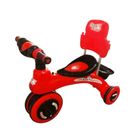 Rock Rider Musical Tricycle With Backrest Light Red and Black 1 Piece