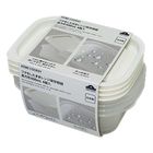 Topvalu Home Coordy Food Box Water-repel (4 x 400ml) 1 Set