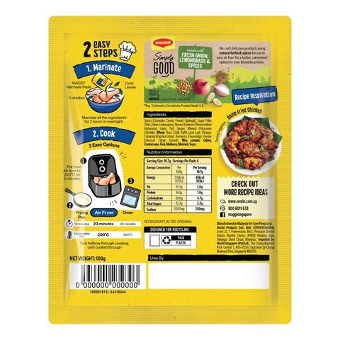 Maggi Air Fryer Recipe - Aromatic Spiced Chicken 100g