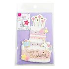 Daiso Birthday Card Pastel 1 Piece