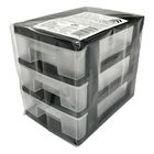 Daiso Drawer Case 3 Tiers (9 x 11.5 x 13cm) 1 Piece