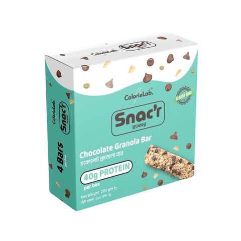 Snac'r Chocolate Granola Bar 4 Pack 200g