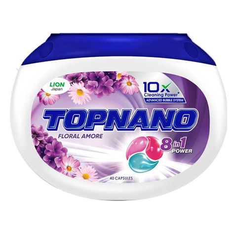 Topnano Capsule Detergent Floral Amore (Box) 40 Pieces