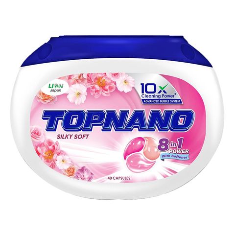 Topnano Capsule Detergent Silky Soft (Box) 40 Pieces