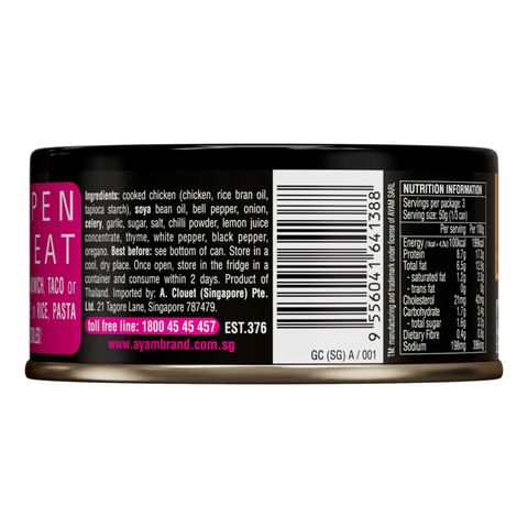 Ayam Brand Pulled Chicken Cajun 150g