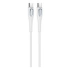 01070437W Remax RC-C098 C-C Crystal Series 65W Liquid Silicone Fast Charging Data Cabe for Type C to Type C (1m) 1 Piece