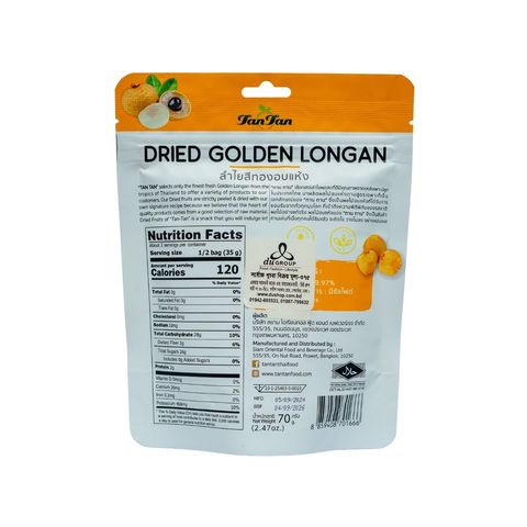 Tan Tan Dried Golden Longon 70g
