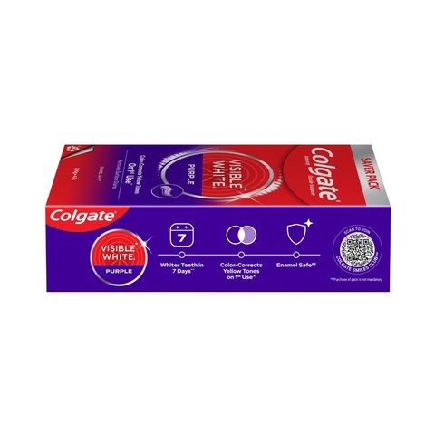 Colgate Visible White Purple 200g+40g
