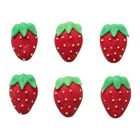 Icing Strawberry Decoration 6 Pieces
