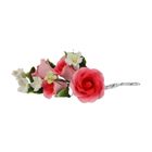 Pink Small Roses Gum Paste (9 x 12cm) 4 Pieces