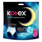 Kotex Cooling Overnight Panties M-L 2 Pieces