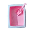 Resinous Litter Box With Scoop Pink 1 Piece