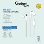 Gadget Mix Diginut E-42C in-ear Wired Earpiece Type-C with Microphone White 1 Unit