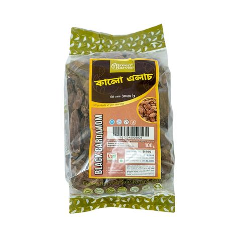 Green Harvest Black Cardamom, 100g