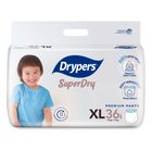 Drypers Superdry Premium Pants Baby Diaper (12-17kg) XL 36 Pieces