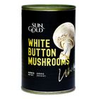 Sun Gold White Button Mushrooms Whole 400g