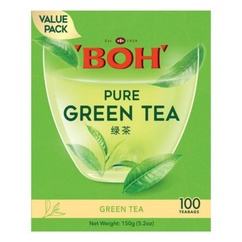 Boh Double Chamber Pure Green Tea 100 Pieces