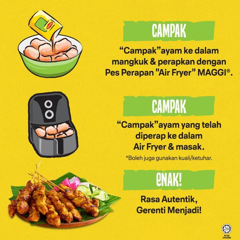 Maggi Air Fryer Satay 100g