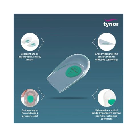 Tynor Heel Cushion Silicon K 02 XL 1 Piece