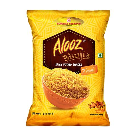Alooz Bhujia Spicy Potato Snacks 100g