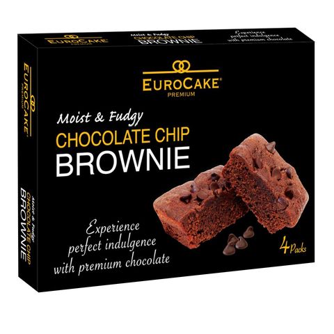 Eurocake Premium Chocolate Chip Brownie 4 x 40g